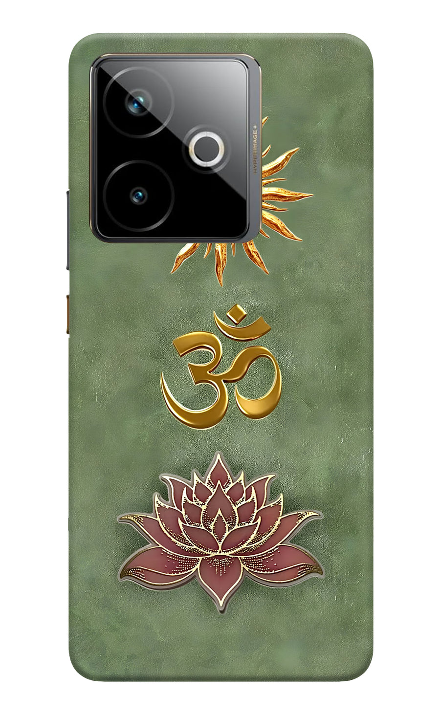 Om & Lotus Realme GT 7T Back Cover, Hard case