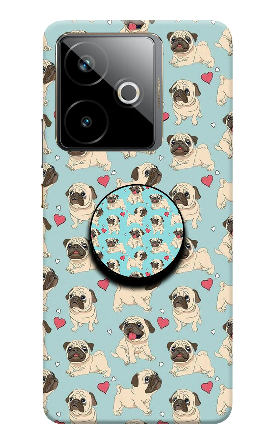 Pug Dog Realme GT 7T Pop Case, Hard case
