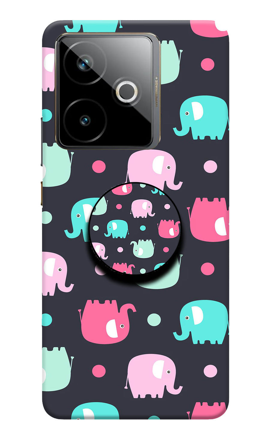Baby Elephants Realme GT 7T Pop Case, Hard case