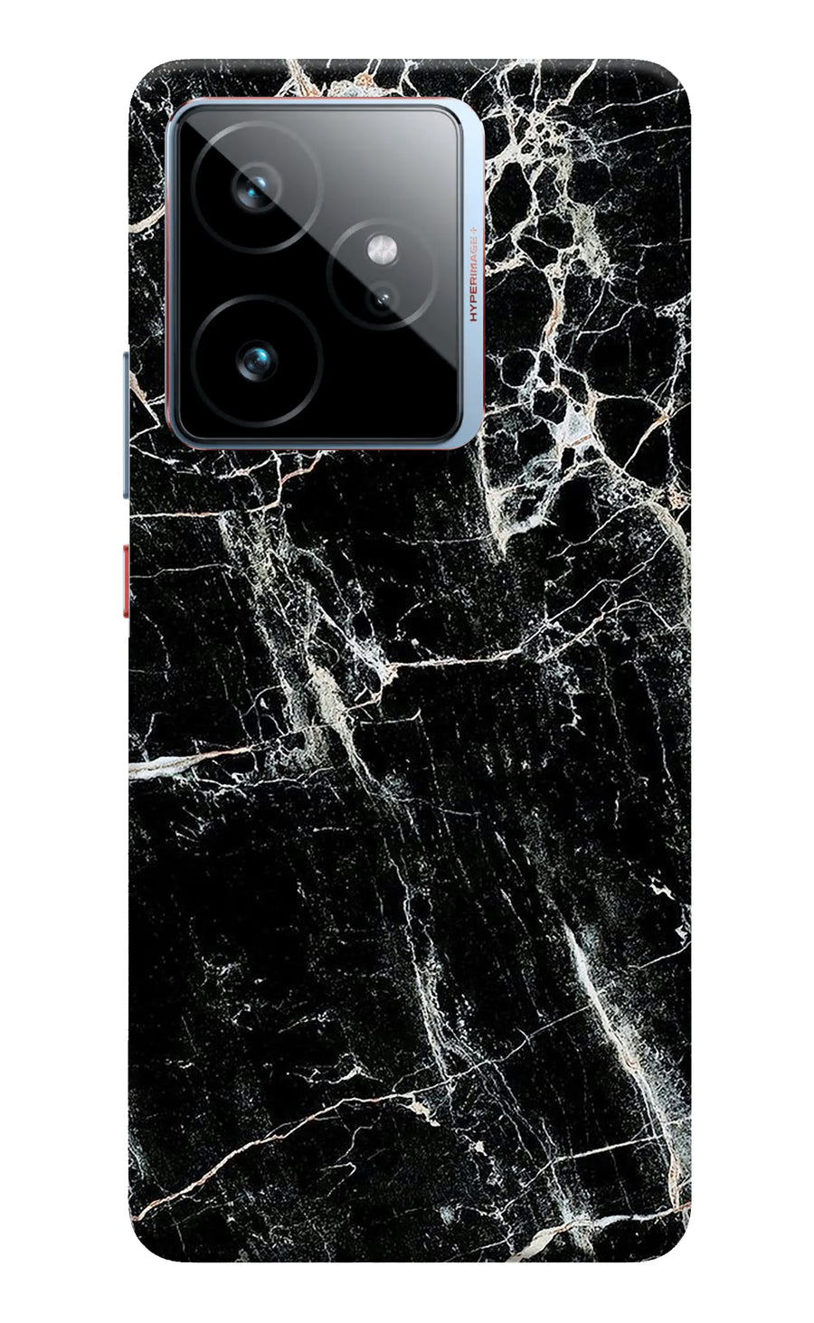 Black Marble Texture Realme GT 7 Back Cover, Hard case
