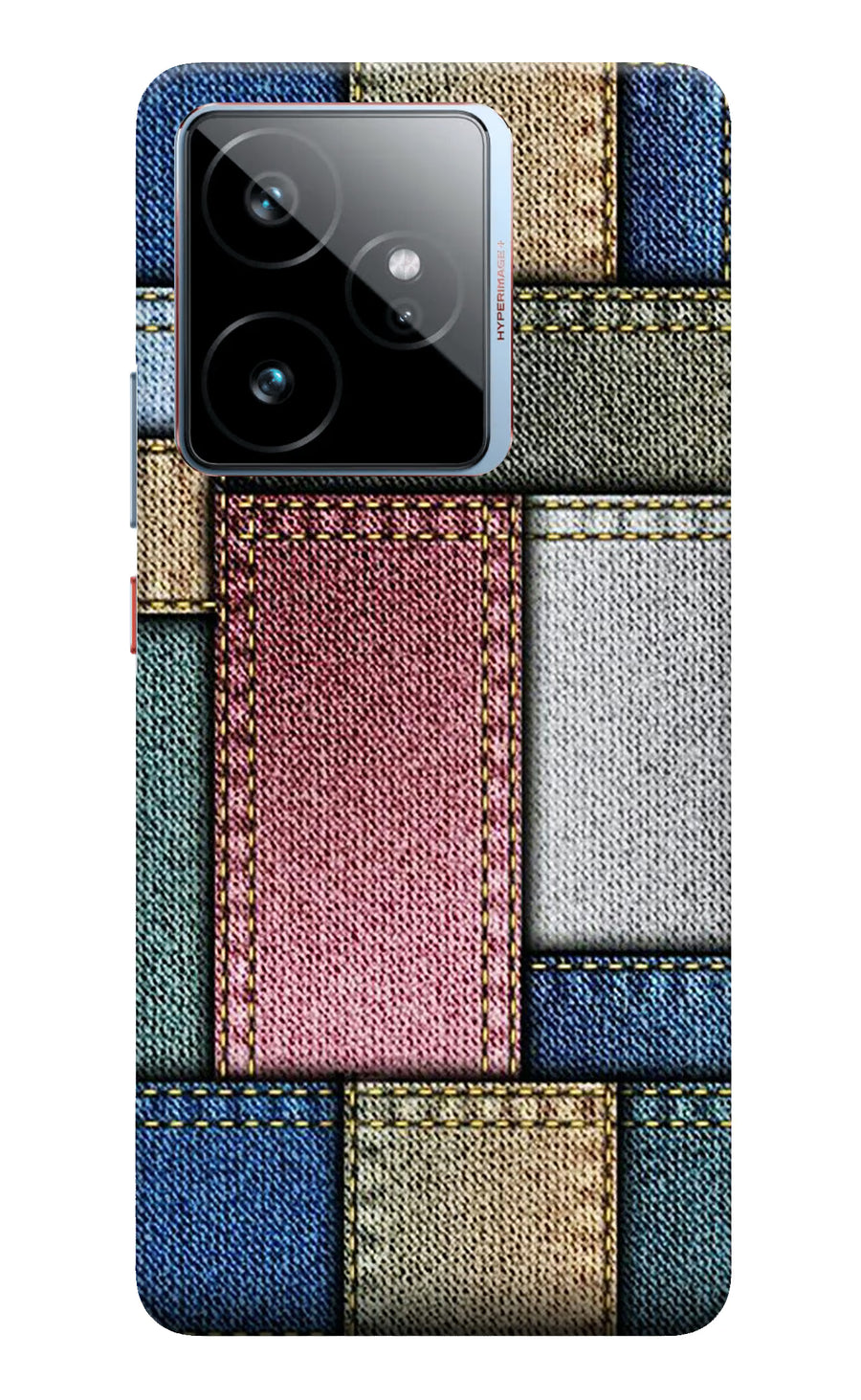 Multicolor Jeans Realme GT 7 Back Cover, Hard case