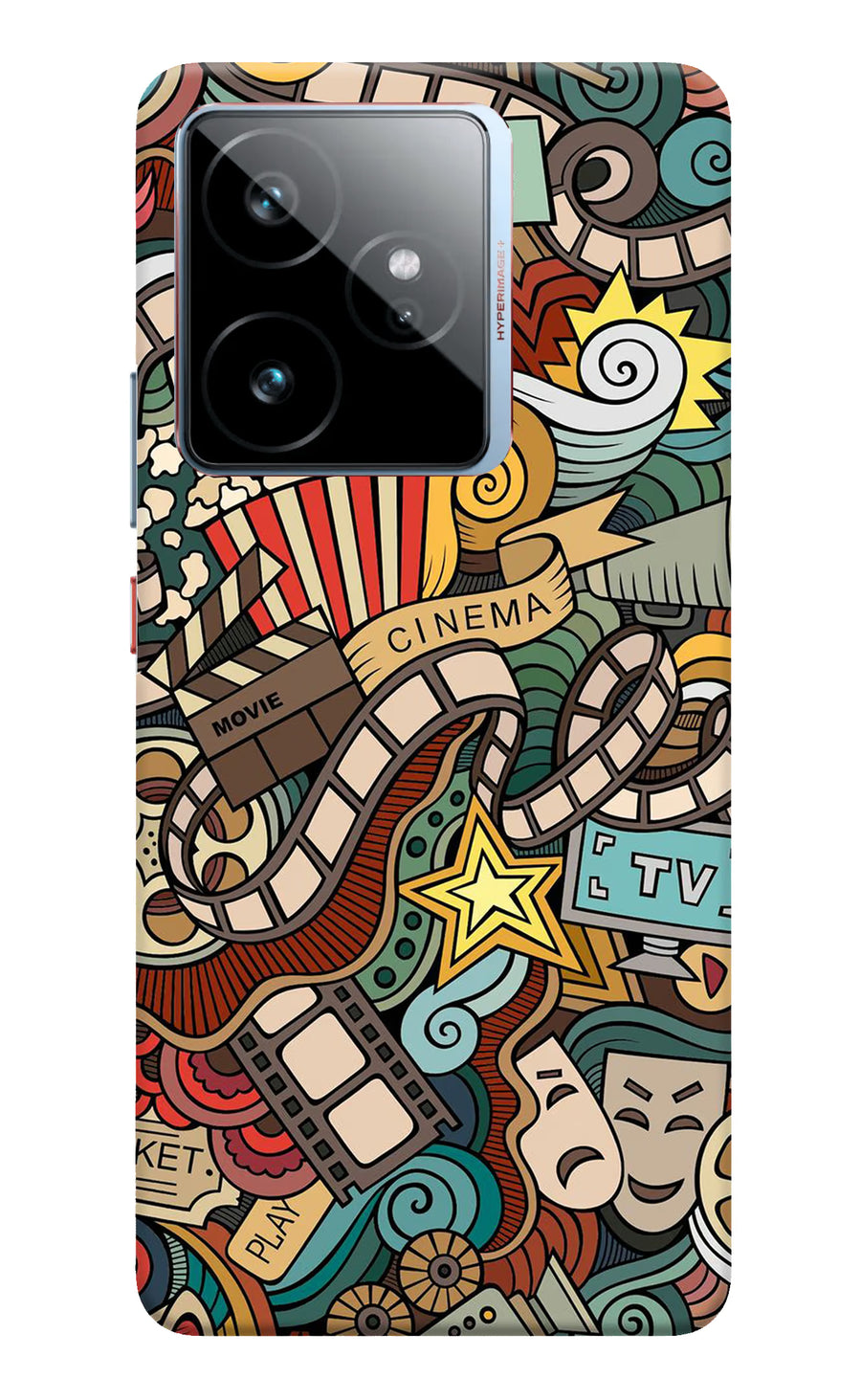 Cinema Abstract Realme GT 7 Back Cover, Hard case