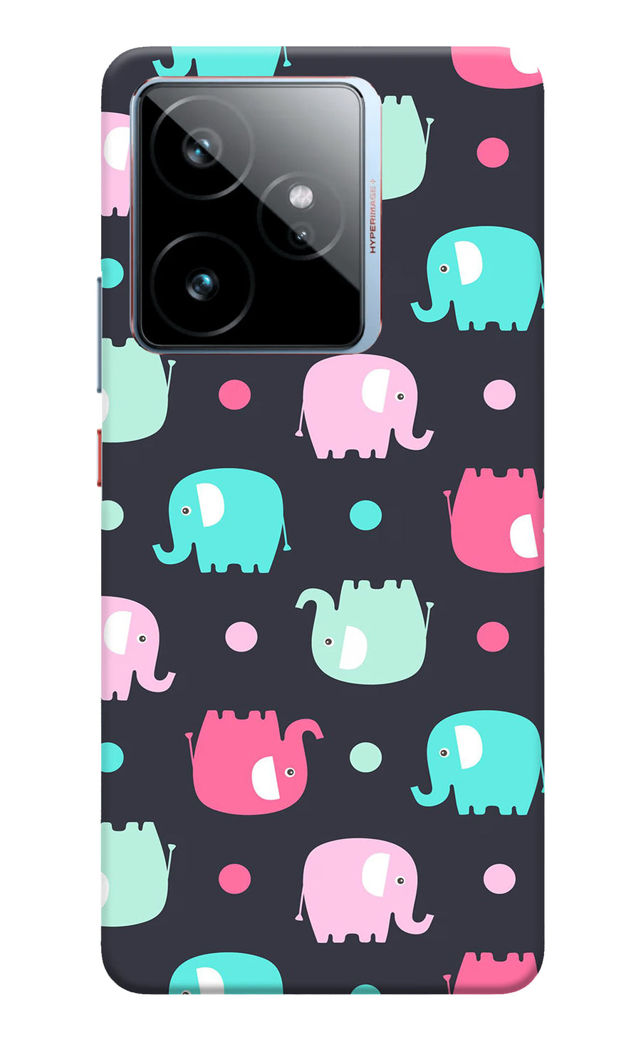 Elephants Realme GT 7 Back Cover, Hard case
