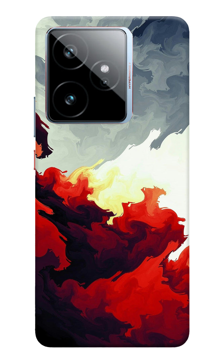 Fire Cloud Realme GT 7 Back Cover, Hard case