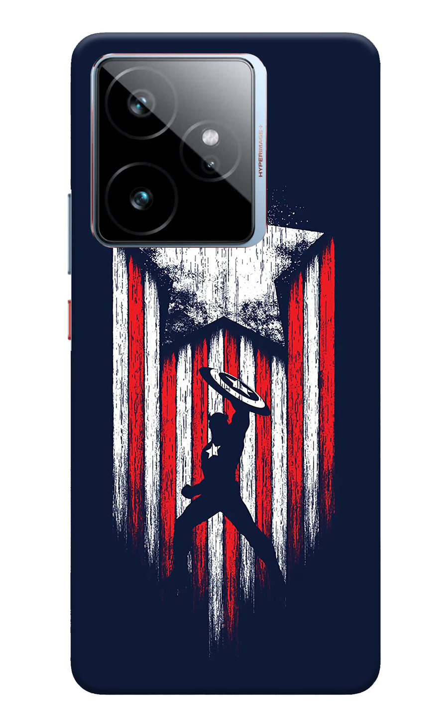 Captain America Marvel Art Realme GT 7 Back Cover, Hard case
