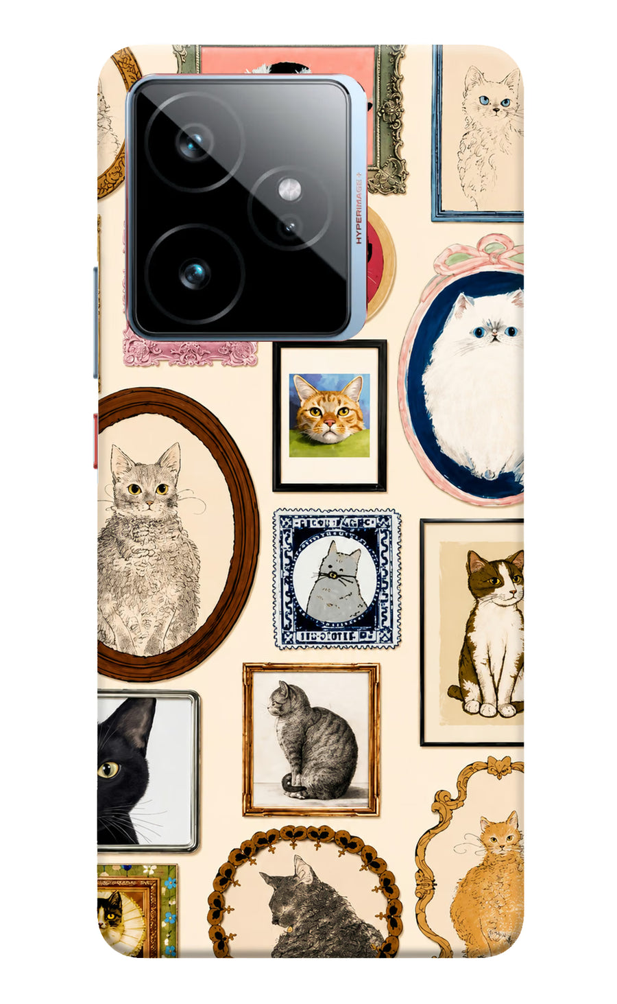 Mirror Cats Realme GT 7 Back Cover, Hard case