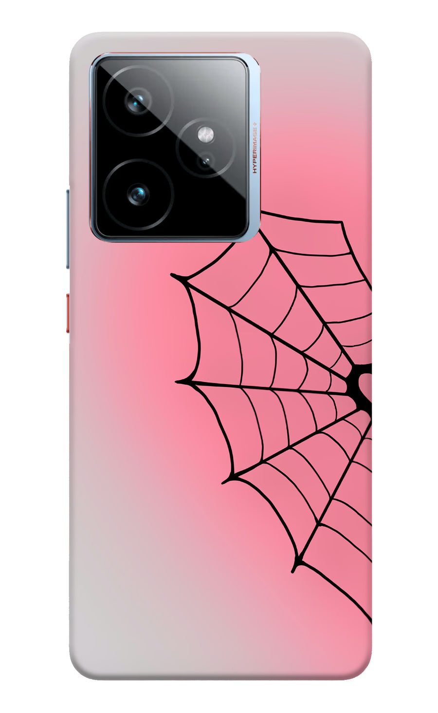 Pink Web Realme GT 7 Back Cover, Hard case