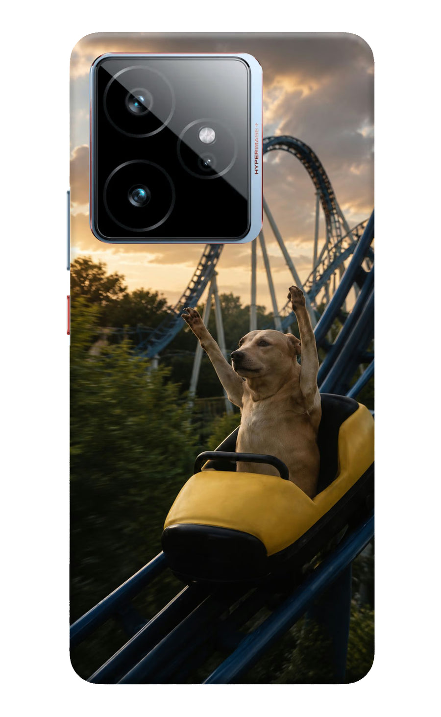 Rollercoaster Dog Realme GT 7 Back Cover, Hard case