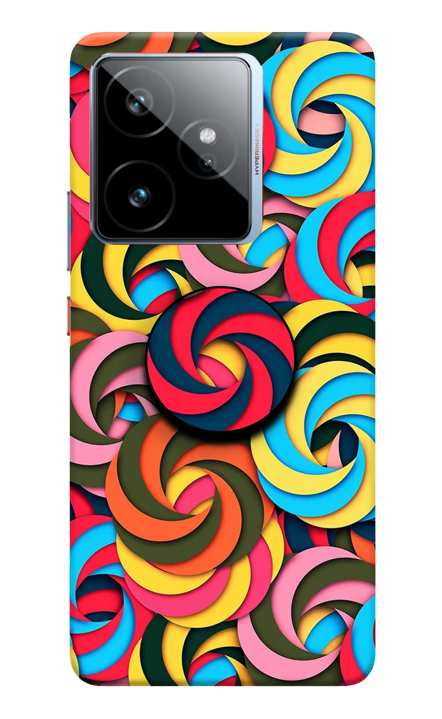 Spiral Pattern Realme GT 7 Pop Case, Hard case