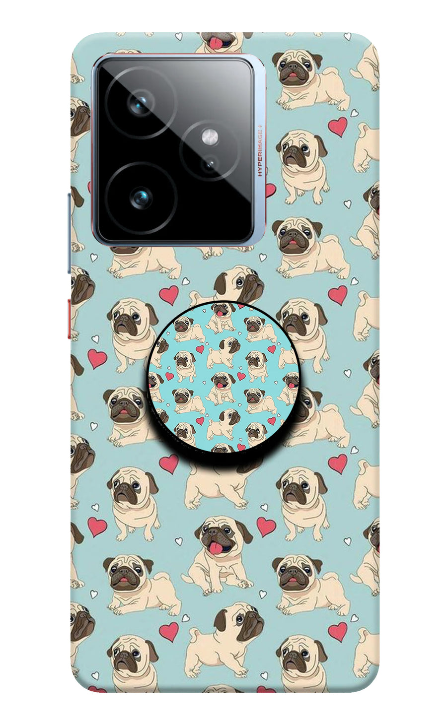 Pug Dog Realme GT 7 Pop Case, Hard case
