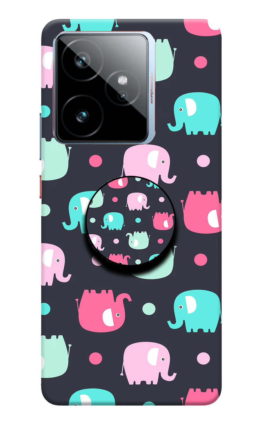 Baby Elephants Realme GT 7 Pop Case, Hard case