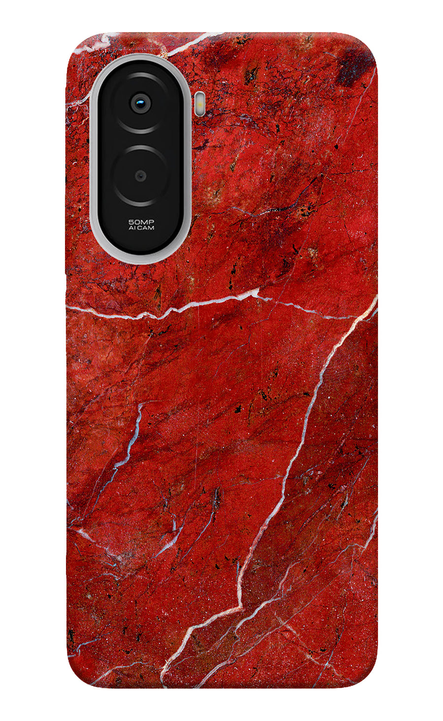 Red Marble Design Poco M7 Plus 5G Back Cover, Hard case