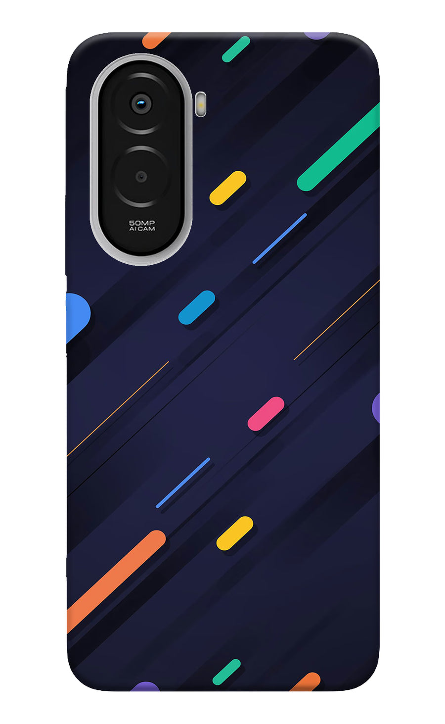 Abstract Design Poco M7 Plus 5G Back Cover, Hard case