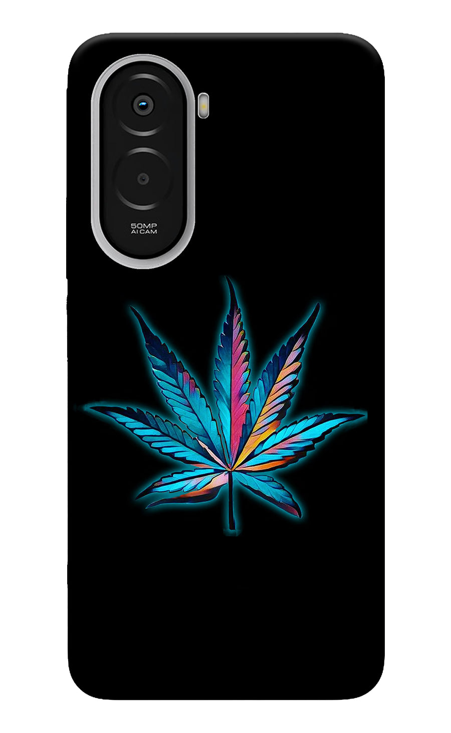 Weed Poco M7 Plus 5G Back Cover, Hard case