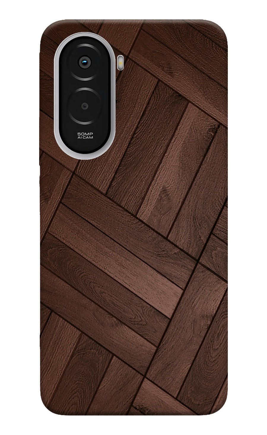 Wooden Texture Design Poco M7 Plus 5G Back Cover, Hard case
