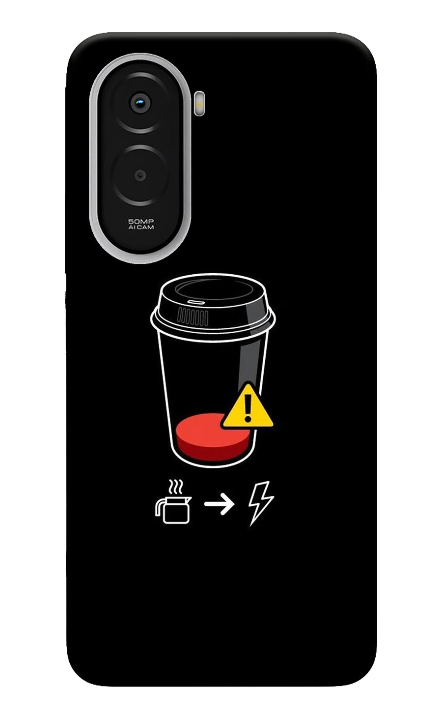 Coffee Poco M7 Plus 5G Back Cover, Hard case