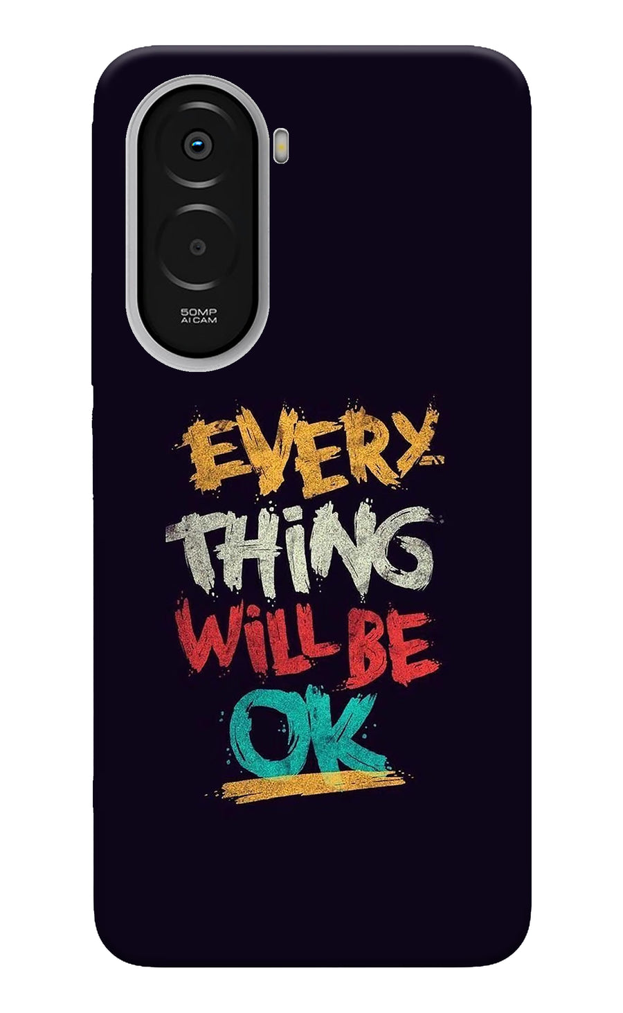 Everything Will Be Ok Poco M7 Plus 5G Back Cover, Hard case