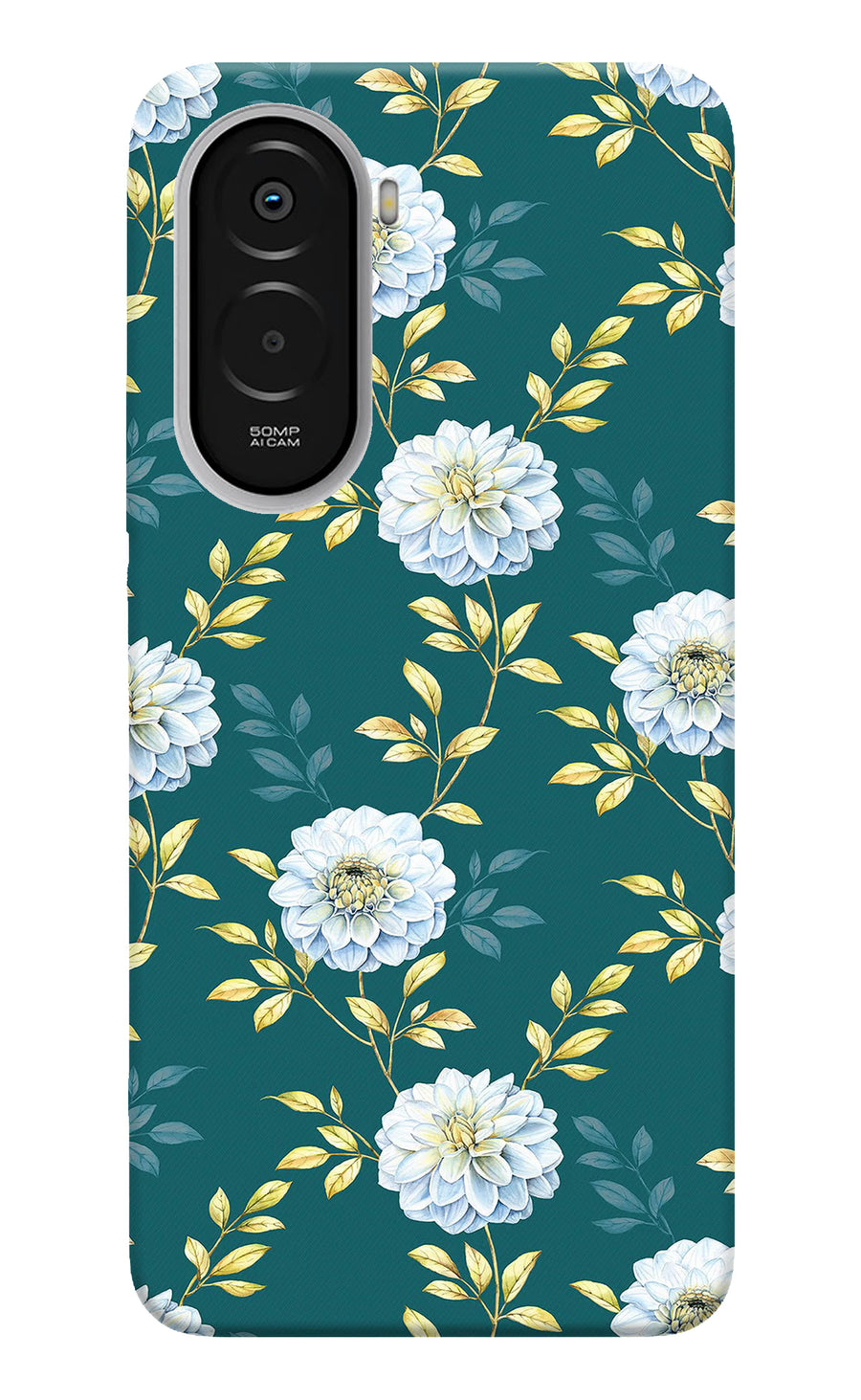 Flowers Poco M7 Plus 5G Back Cover, Hard case