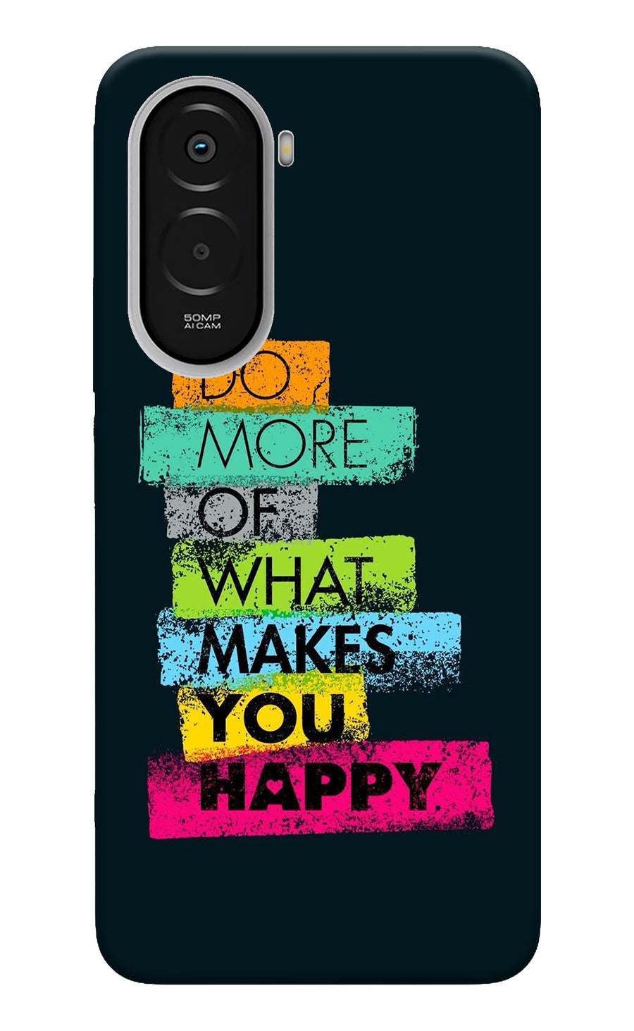 Do More Of What Makes You Happy Poco M7 Plus 5G Back Cover, Hard case