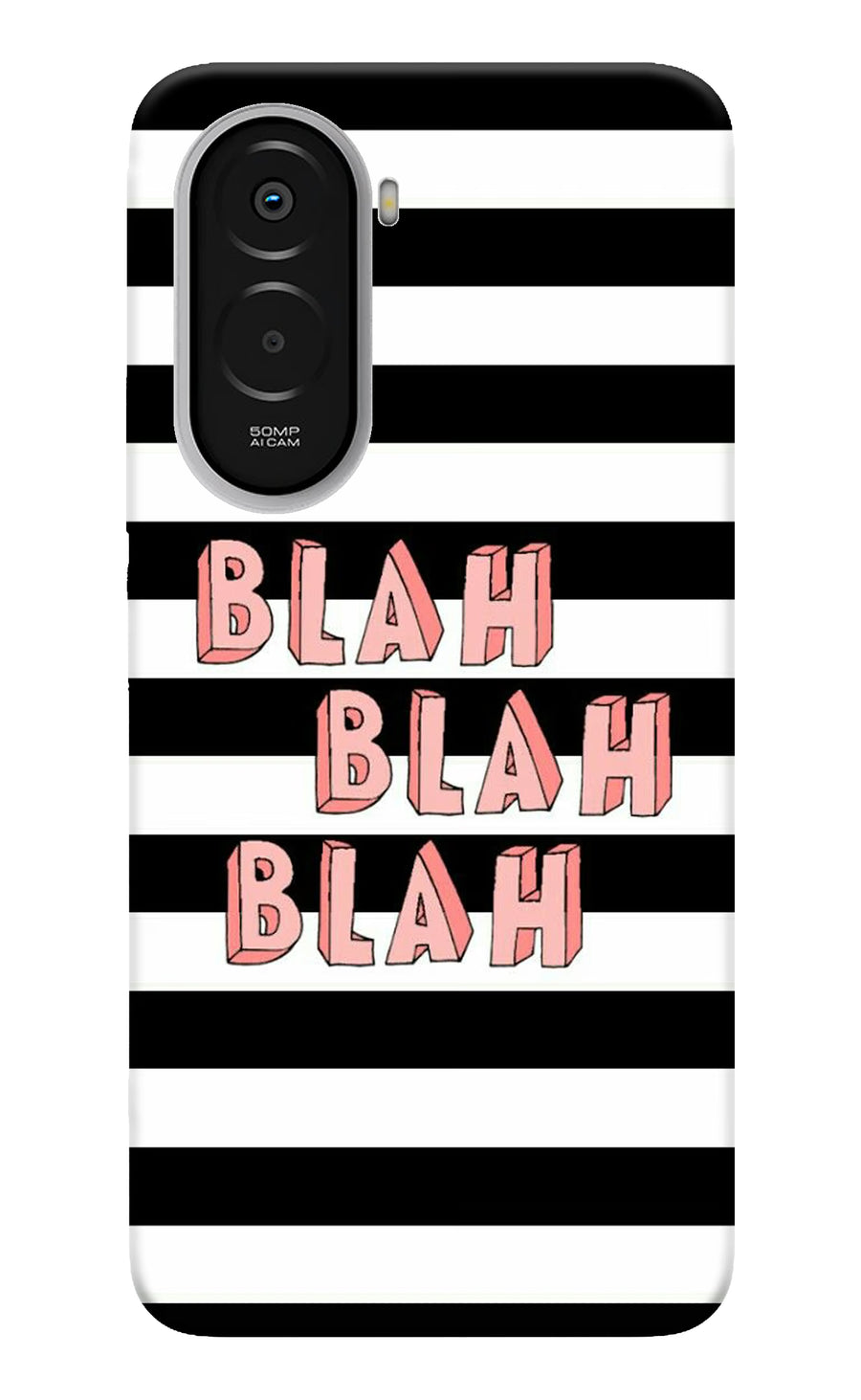Blah Blah Blah Poco M7 Plus 5G Back Cover, Hard case