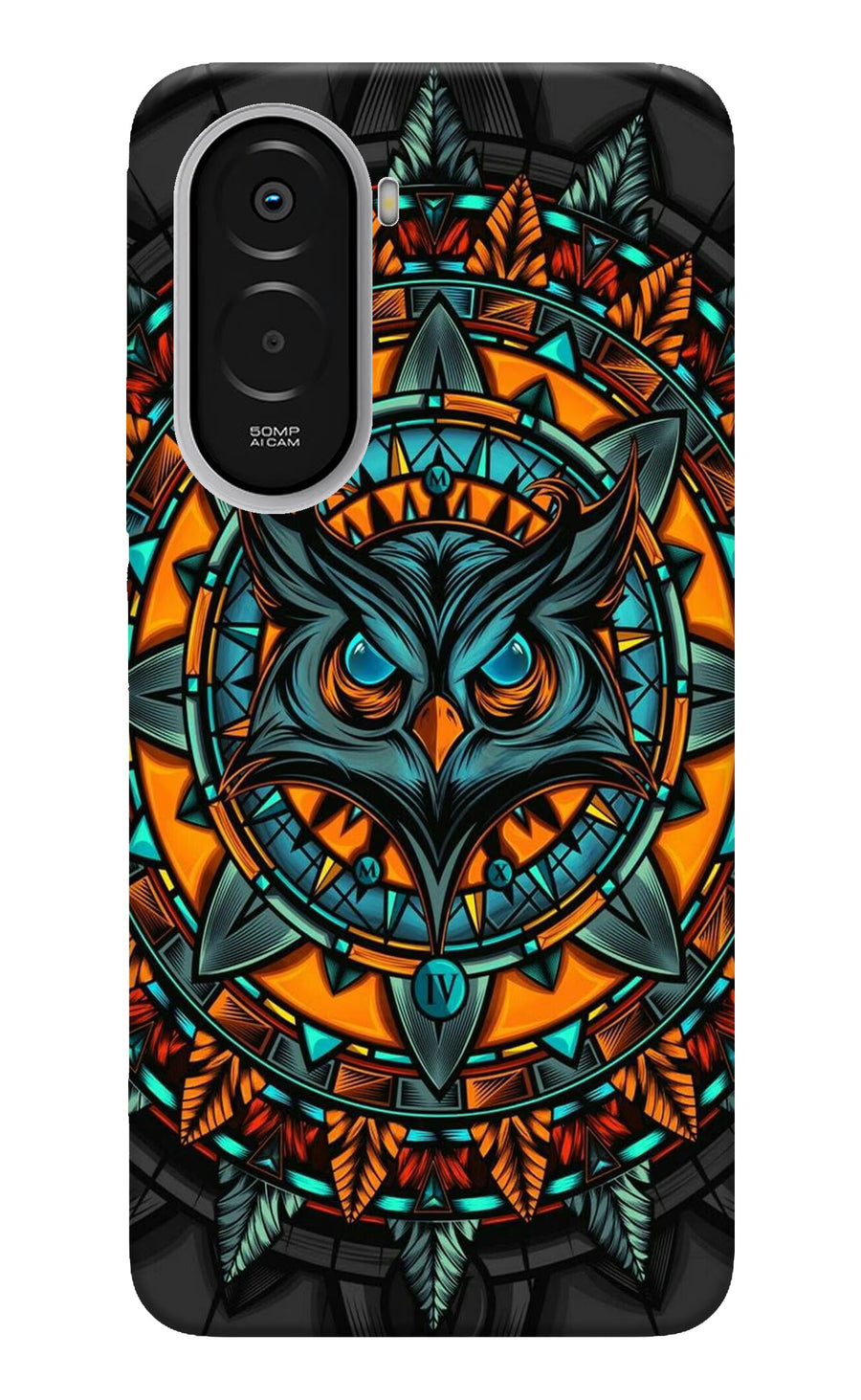 Angry Owl Art Poco M7 Plus 5G Back Cover, Hard case