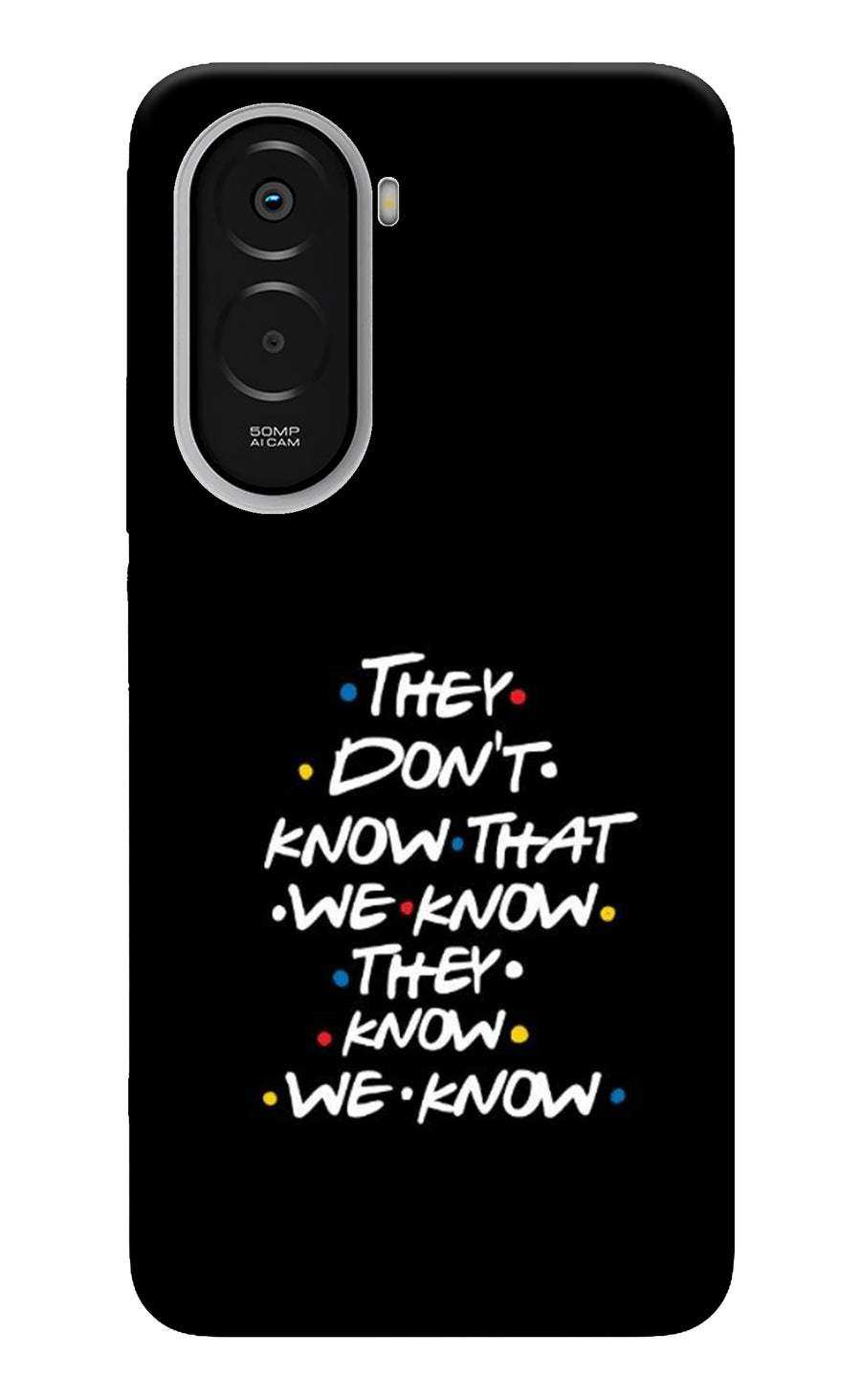 FRIENDS Dialogue Poco M7 Plus 5G Back Cover, Hard case