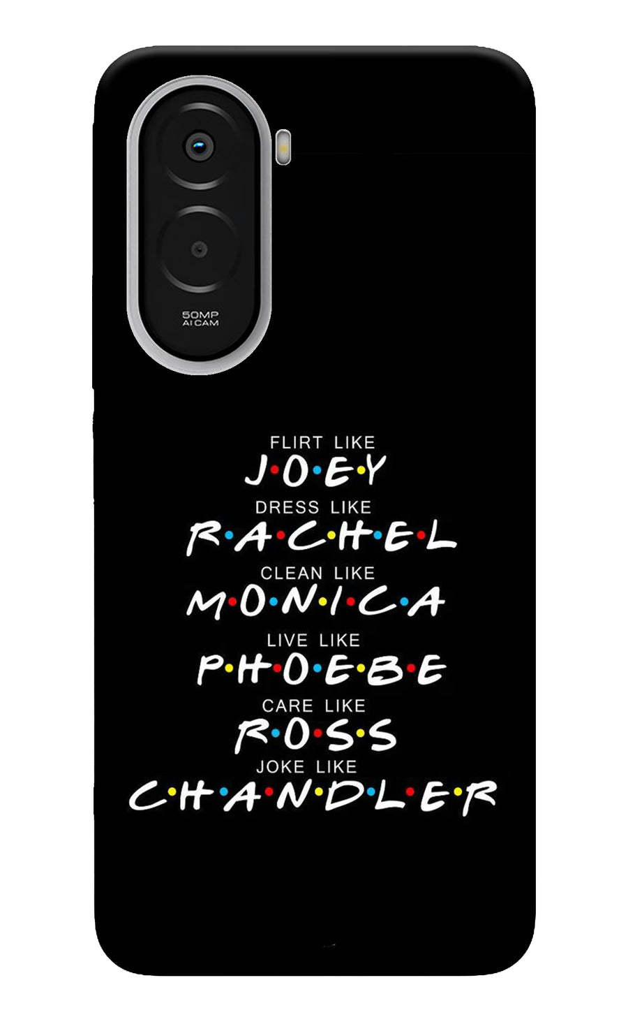 FRIENDS Character Poco M7 Plus 5G Back Cover, Hard case