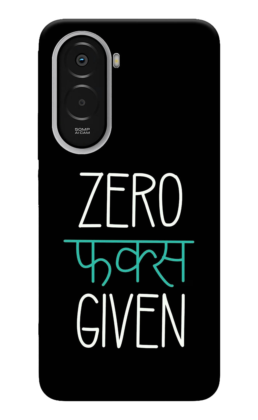 Zero Fucks Given Poco M7 Plus 5G Back Cover, Hard case