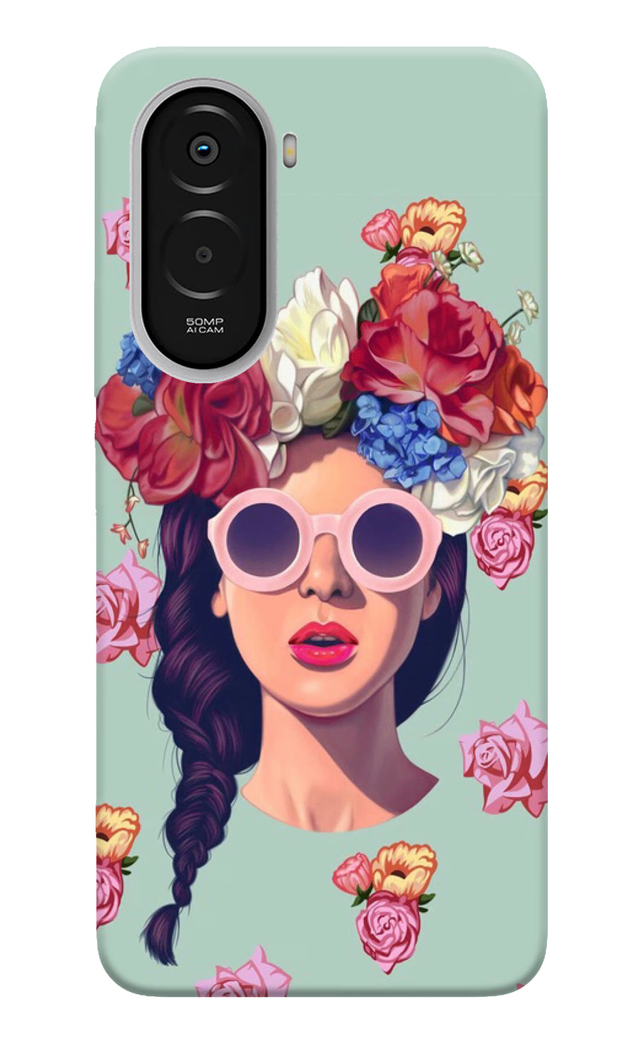 Pretty Girl Poco M7 Plus 5G Back Cover, Hard case