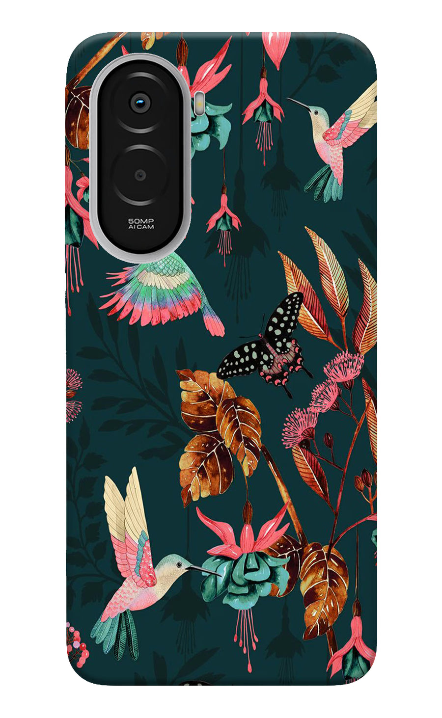 Birds Poco M7 Plus 5G Back Cover, Hard case