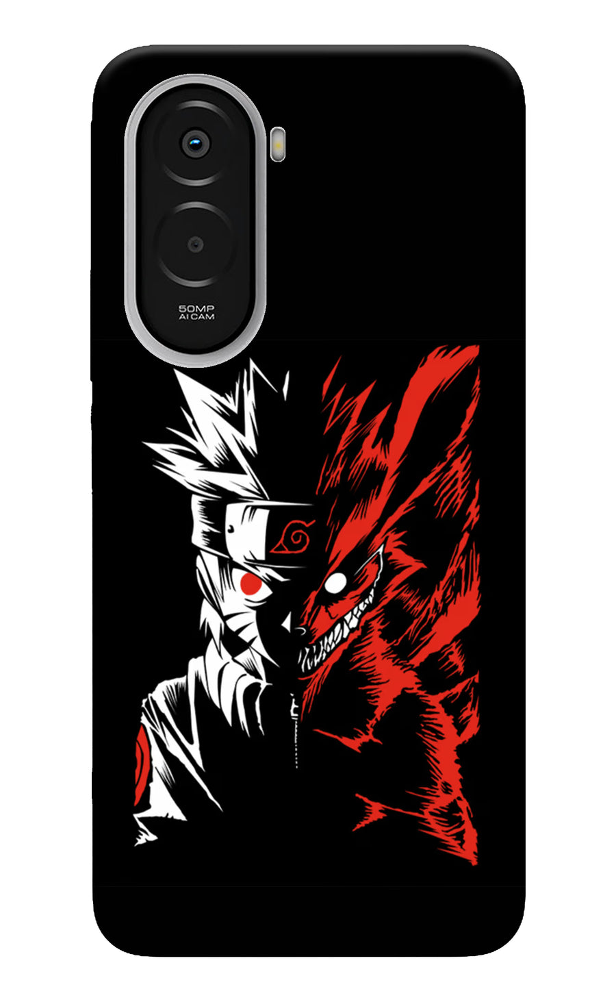 Naruto Two Face Poco M7 Plus 5G Back Cover, Hard case