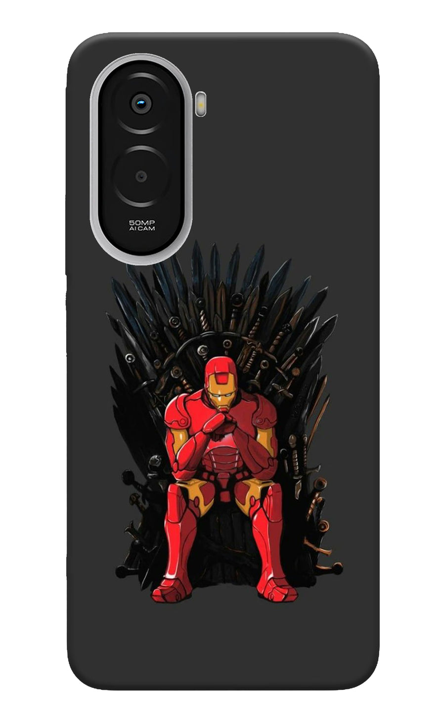 Ironman Throne Poco M7 Plus 5G Back Cover, Hard case