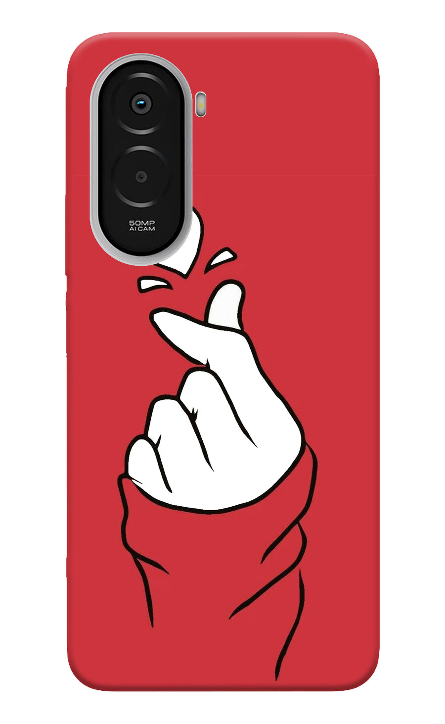Korean Love Sign Poco M7 Plus 5G Back Cover, Hard case