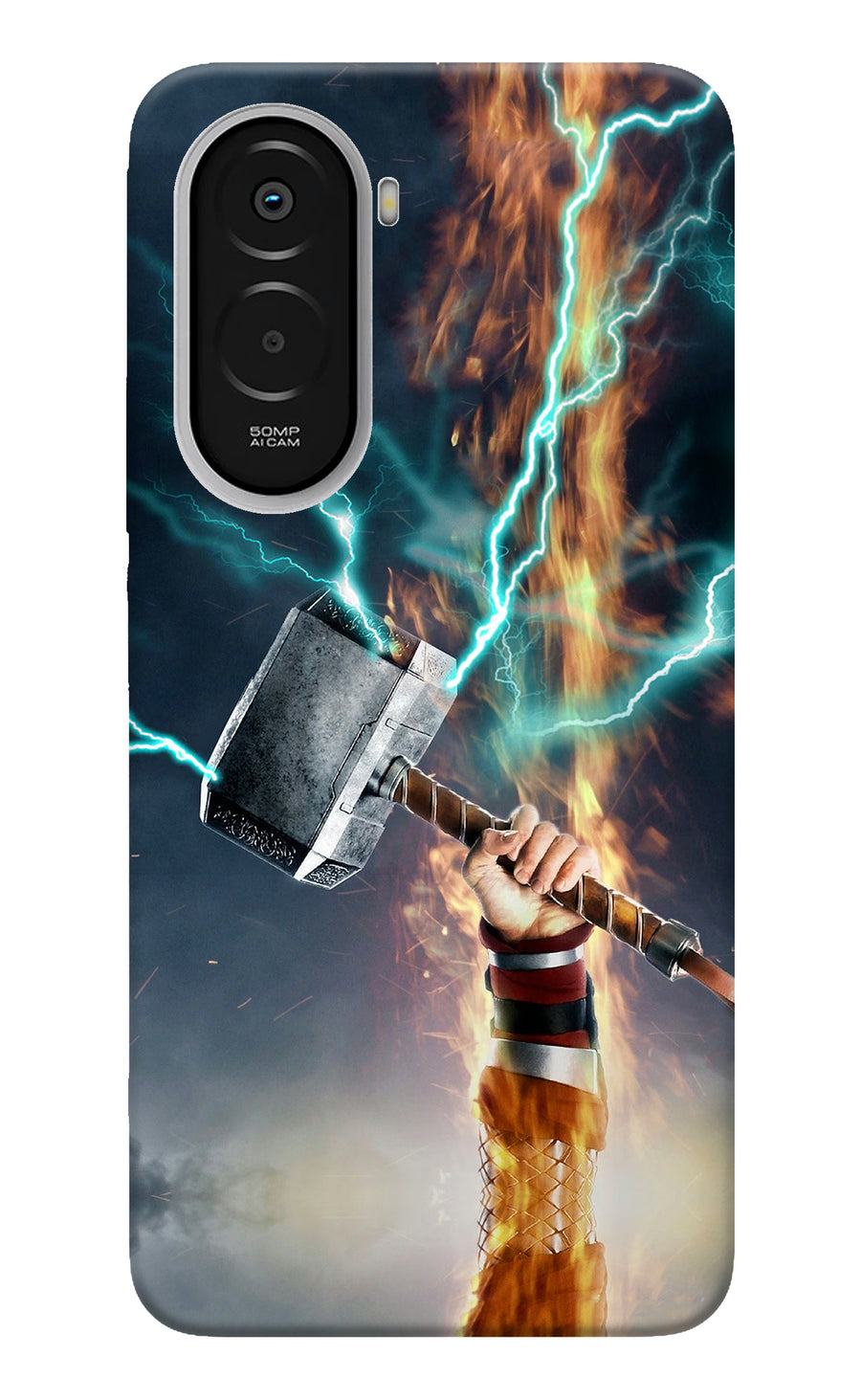 Thor Hammer Mjolnir Poco M7 Plus 5G Back Cover, Hard case