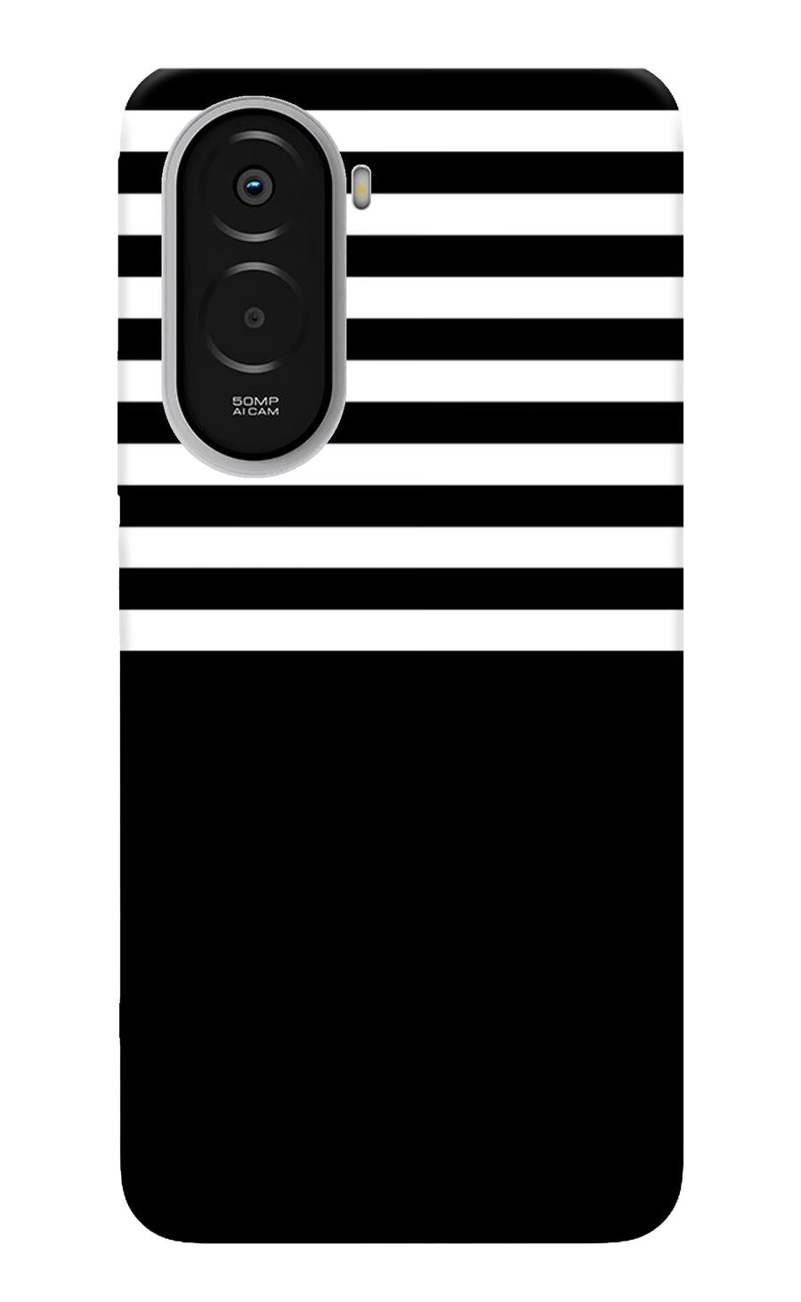 Black and White Print Poco M7 Plus 5G Back Cover, Hard case