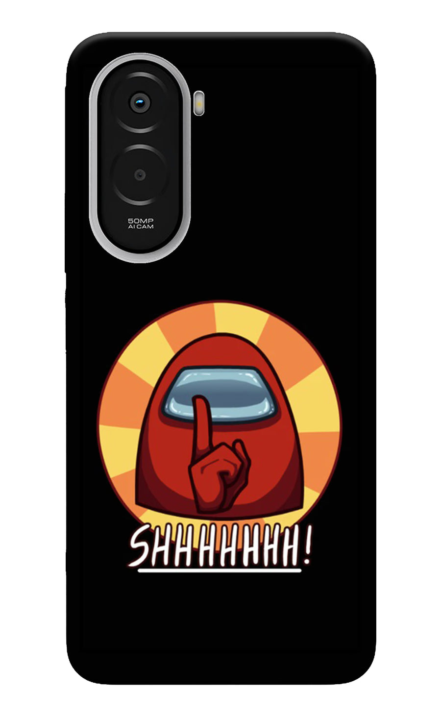 Among Us Shhh! Poco M7 Plus 5G Back Cover, Hard case