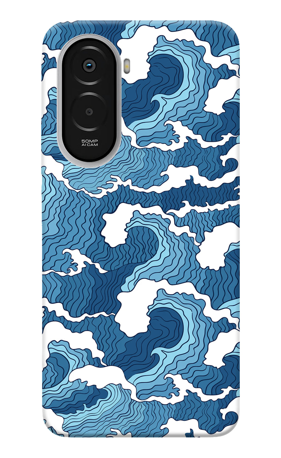 Blue Waves Poco M7 Plus 5G Back Cover, Hard case