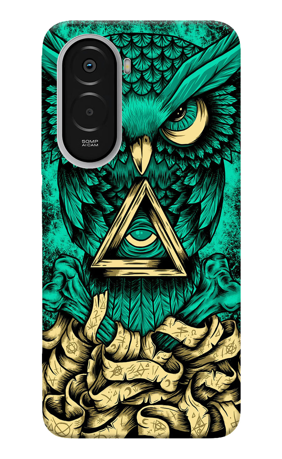 Green Owl Poco M7 Plus 5G Back Cover, Hard case