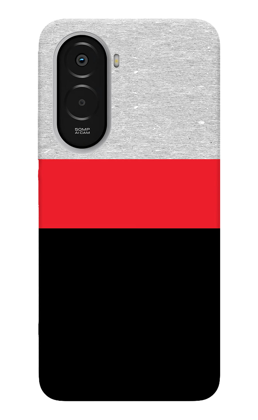 Tri Color Pattern Poco M7 Plus 5G Back Cover, Hard case