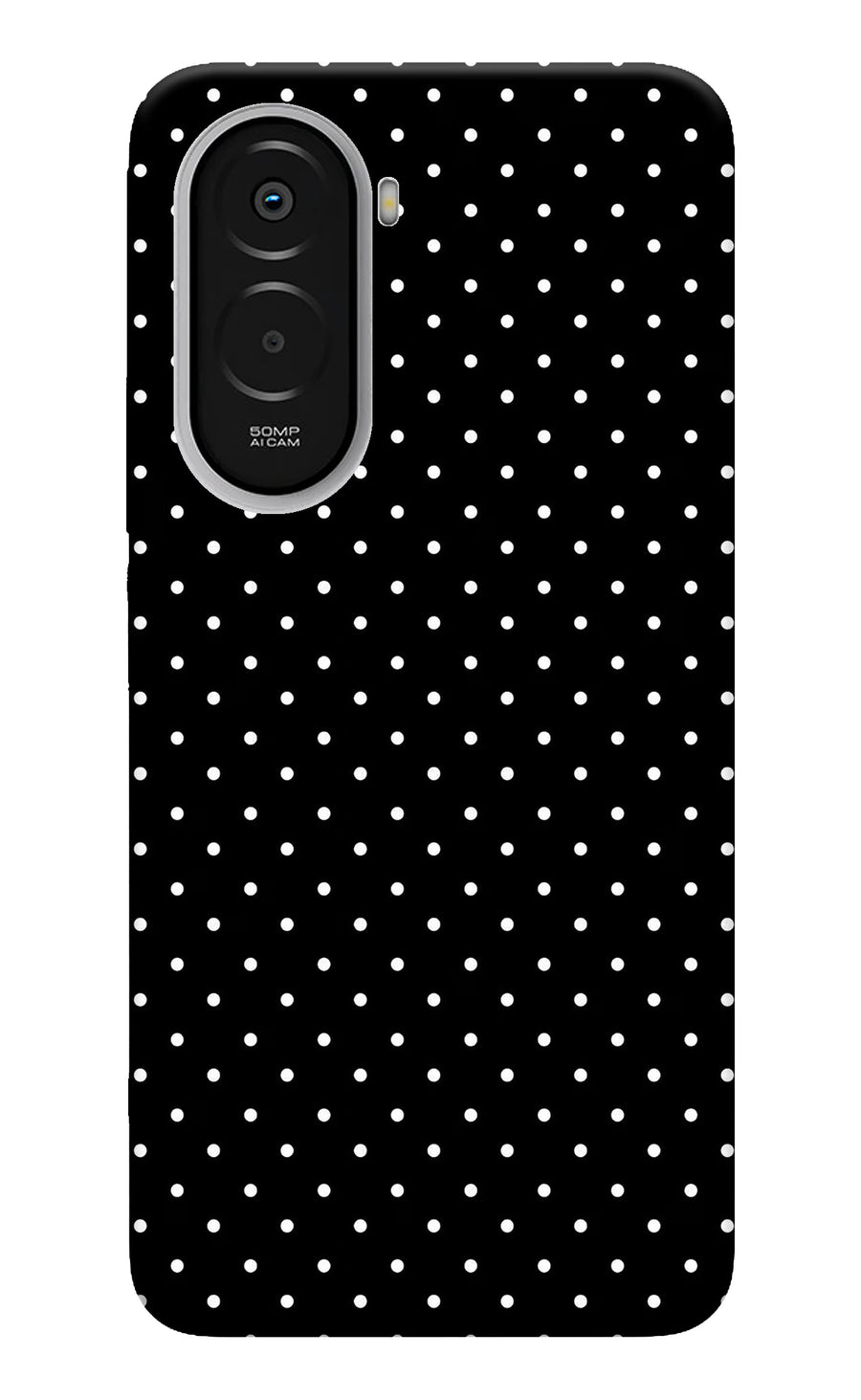 White Dots Poco M7 Plus 5G Back Cover, Hard case