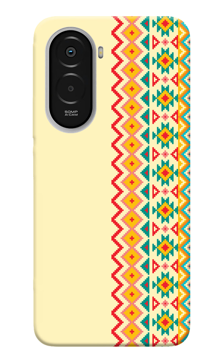Ethnic Seamless Poco M7 Plus 5G Back Cover, Hard case