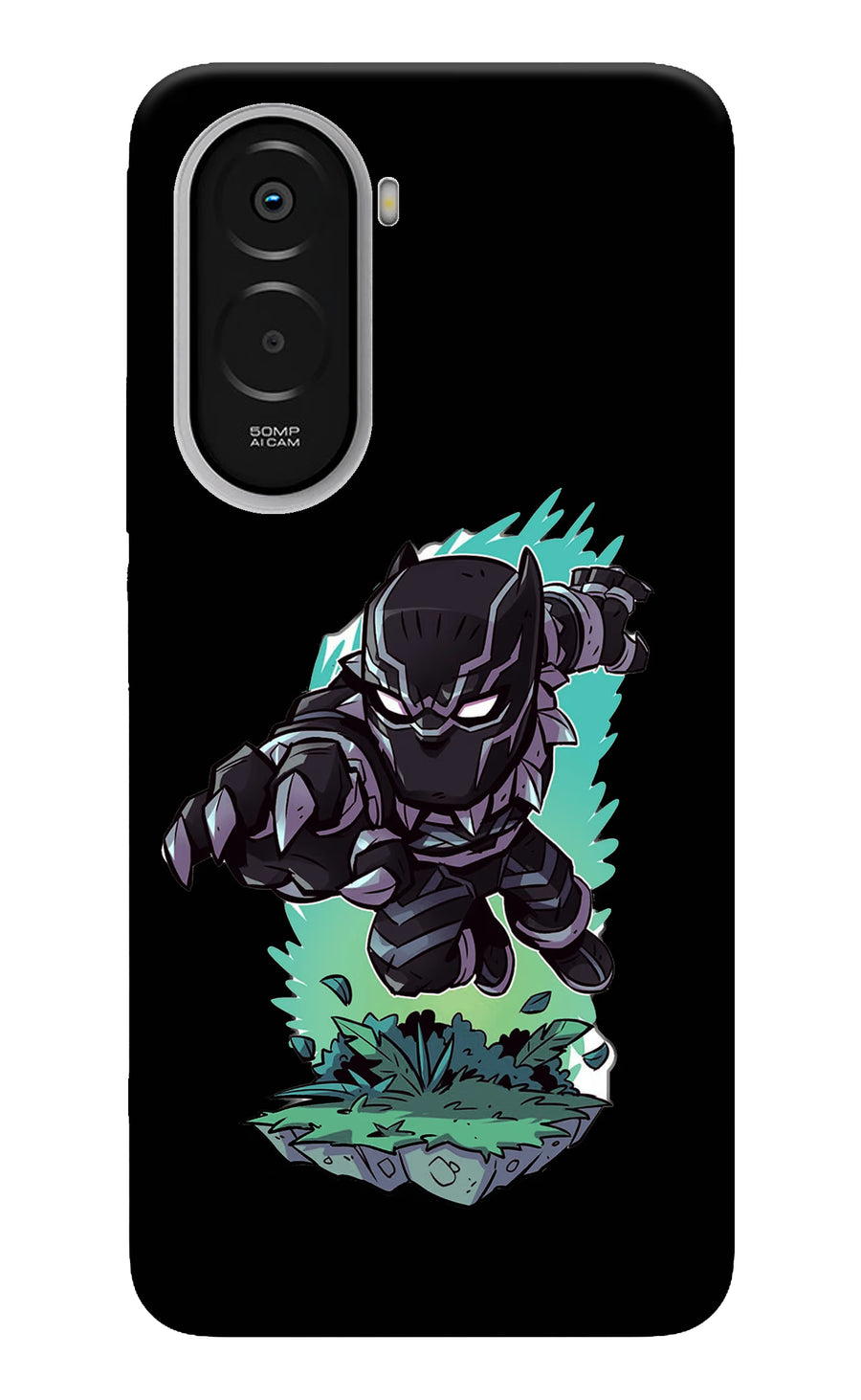 Black Panther Poco M7 Plus 5G Back Cover, Hard case