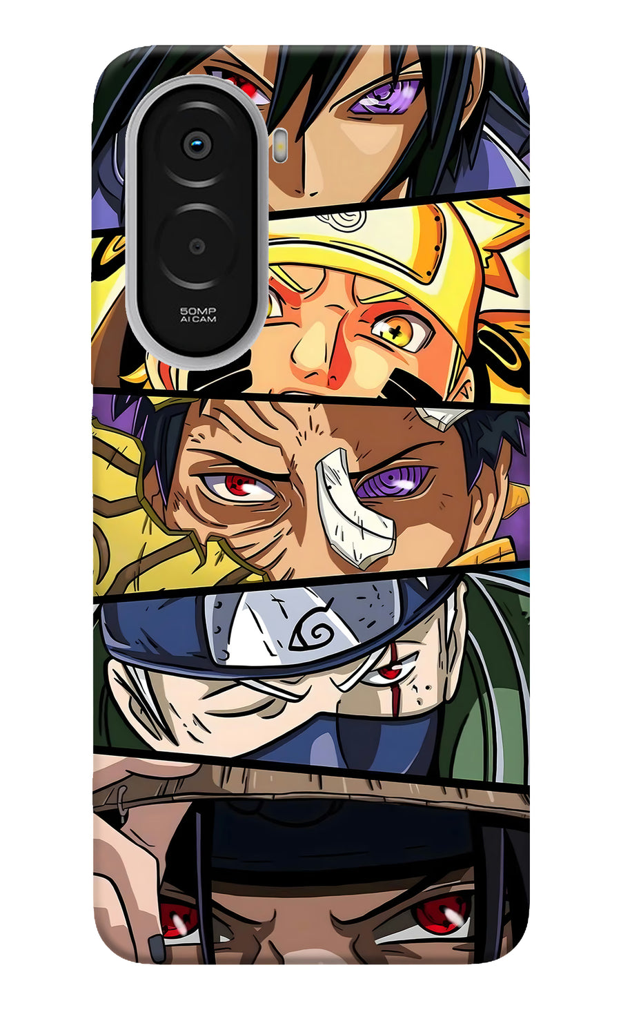 Naruto Character Poco M7 Plus 5G Back Cover, Hard case