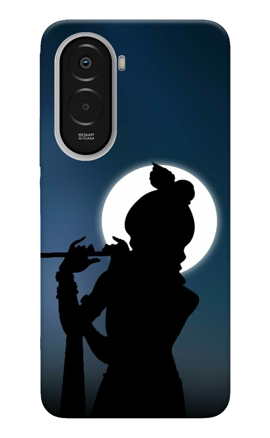 Shri Krishna Silhouette Poco M7 Plus 5G Back Cover, Hard case