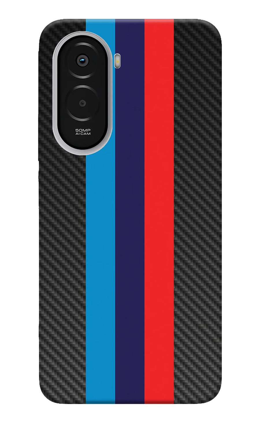 BMW Stripes Pattern Poco M7 Plus 5G Back Cover, Hard case