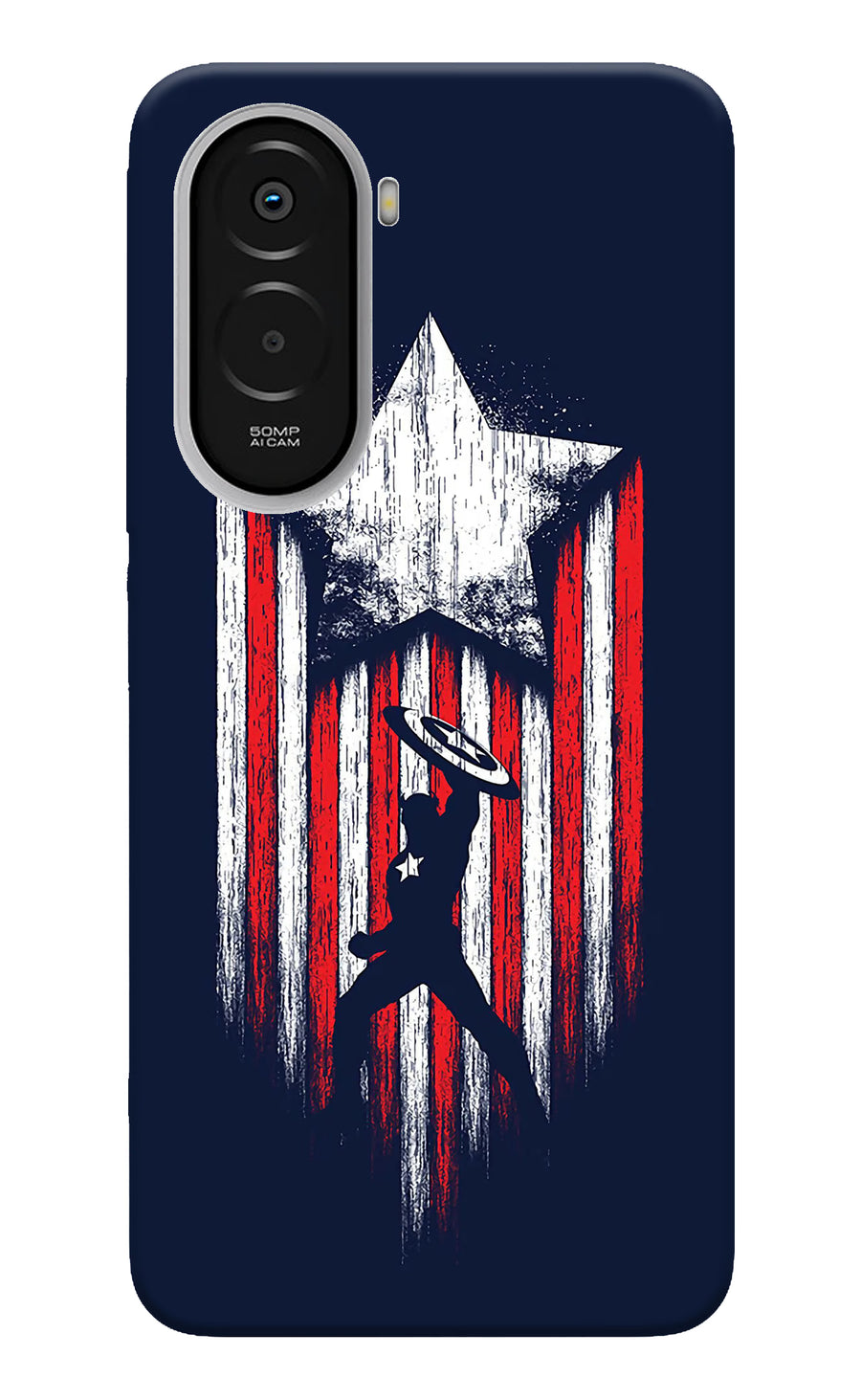 Captain America Marvel Art Poco M7 Plus 5G Back Cover, Hard case