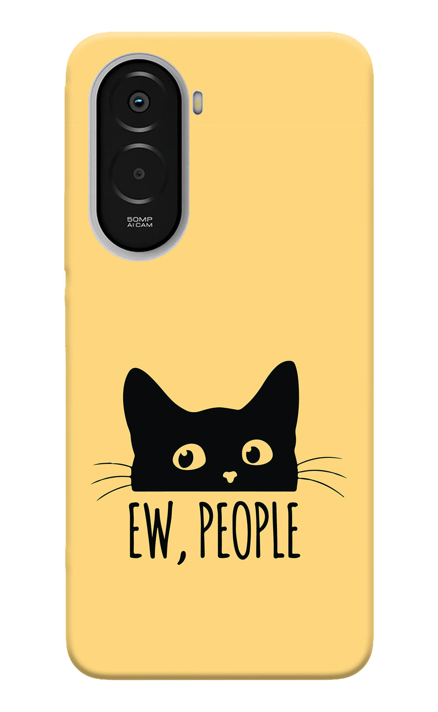 Ew People Catitude Poco M7 Plus 5G Back Cover, Hard case