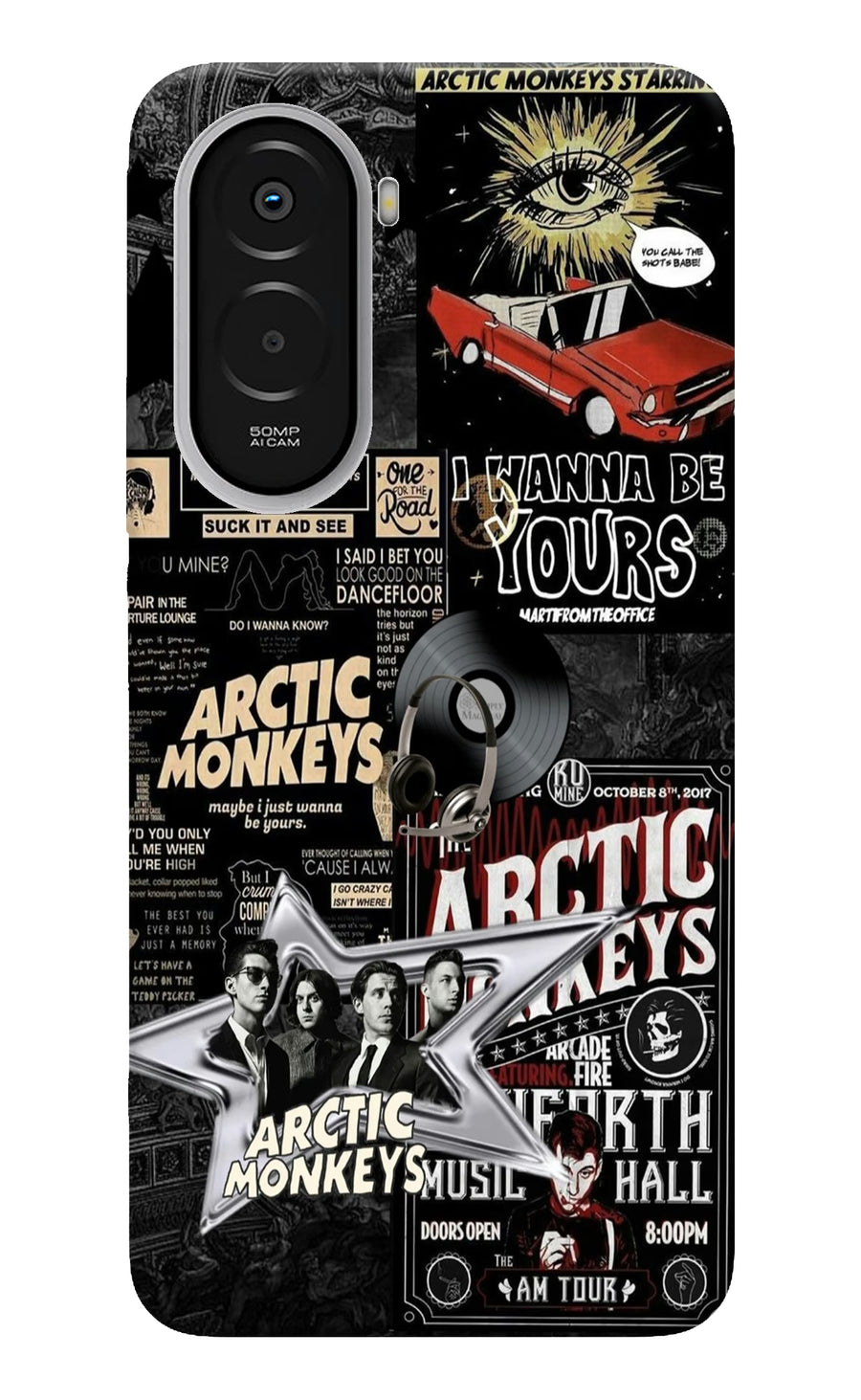 Arctic Monkeys Poco M7 Plus 5G Back Cover, Hard case