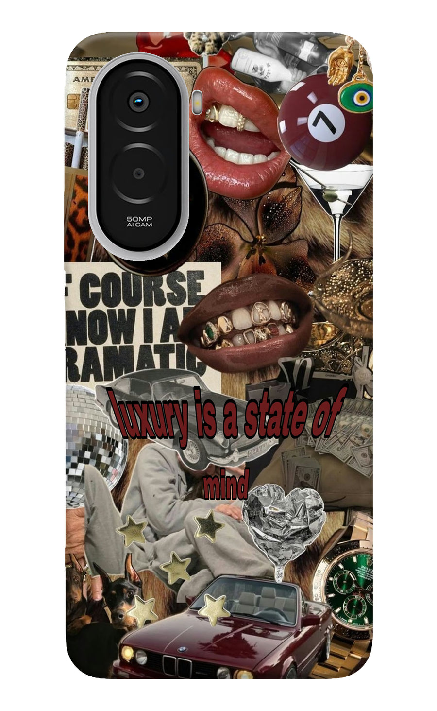 Luxury Poco M7 Plus 5G Back Cover, Hard case
