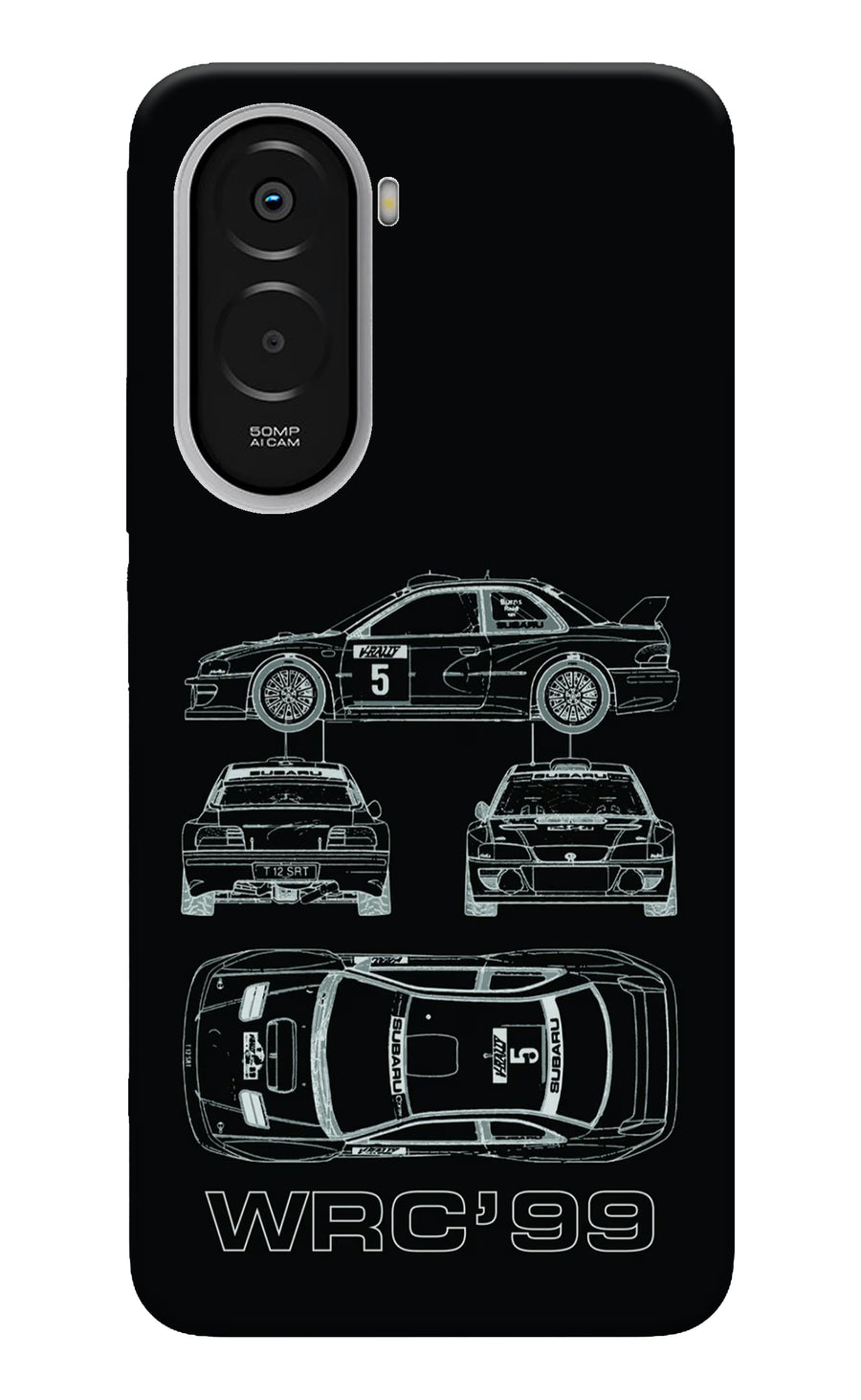 WRC'99 Poco M7 Plus 5G Back Cover, Hard case